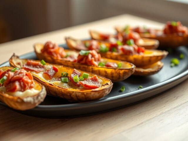 Knapperige aardappelbakjes