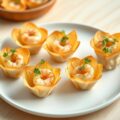 Knapperige bakjes met Hollandse garnalen