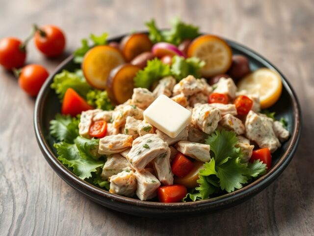 Knapperige kalkoensalade
