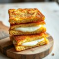 Knapperige mozzarellasandwiches