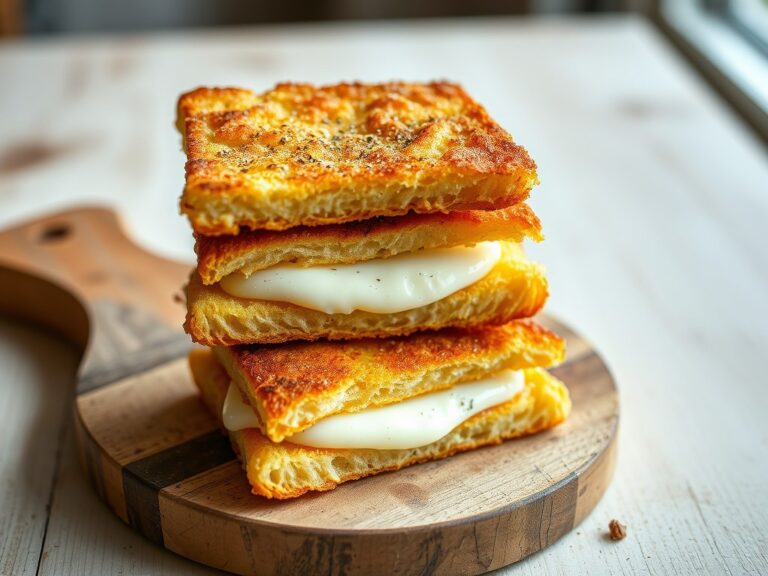 Knapperige mozzarellasandwiches