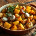 Knoflook aardappels