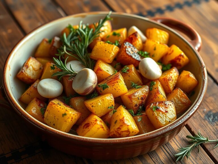 Knoflook aardappels