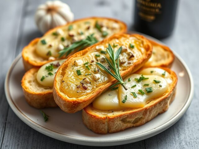 Knoflook toastjes