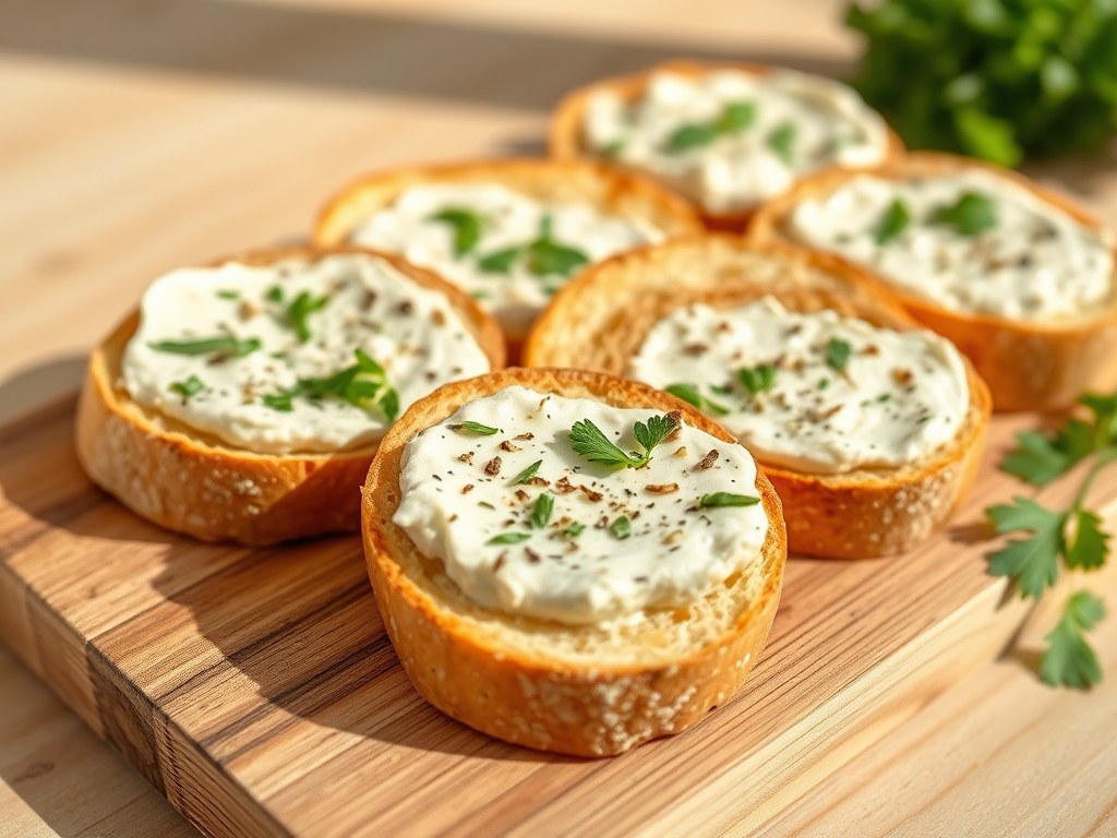 Knoflookbrood, AI-gegenereerde illustratie