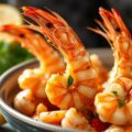 Knoflookgarnalen uit de oven