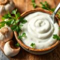 Knoflooksaus op yoghurtbasis