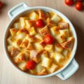 Knolselder met ham en kaas