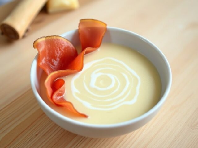 Knolselderij Roomsoep met Parmaham