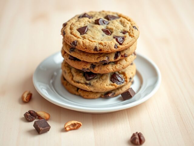 Koekjes met chocola en noten