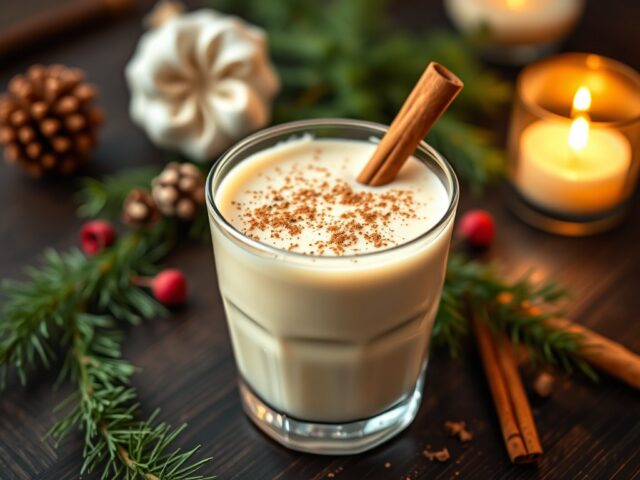 Kokos-Eierpunch voor de Kerst