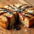 Kokos- gember-rijstevlaai met banaansiroop
