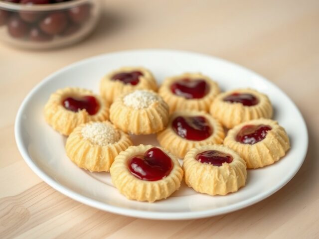 Kokoskersenkoekjes
