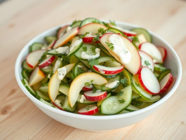 Komkommer-appelsalade