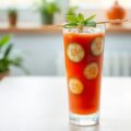 Komkommer en tomatensap