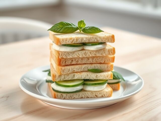 Komkommer-sandwich