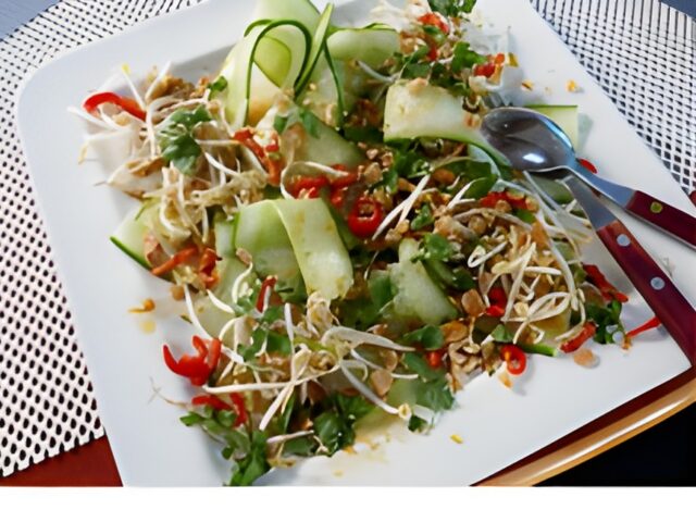 Komkommersalade met een Oosters tintje