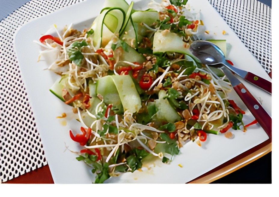 Komkommersalade met een Oosters tintje