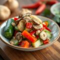 Komkommersalade met Wakamé