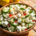 Komkommersalade met witte kaas uit Egypte