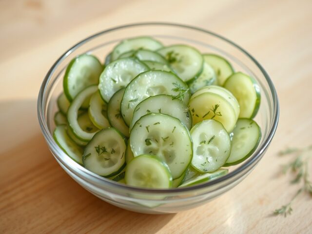 Komkommersalade op Hongaarse wijze (Uborka salata )