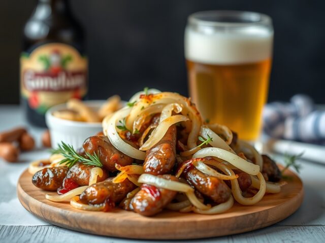 Konijn met donkerbier — AI-gegenereerde illustratie