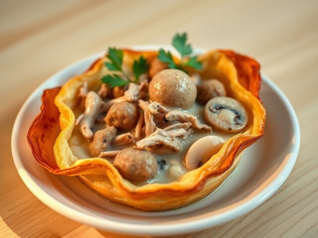 Konijnenpasteitje met champignons
