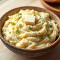 Kool in aardappelpuree