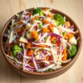 Koolsla en Appelsticks met een Yoghurt Dressing
