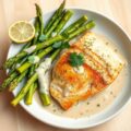 Koolvis met asperges