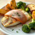 Koolvisfilets met ham