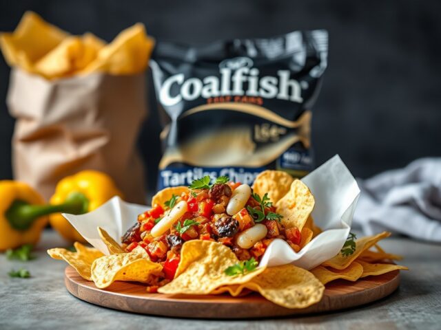 Koolvispakketje met tortillachips