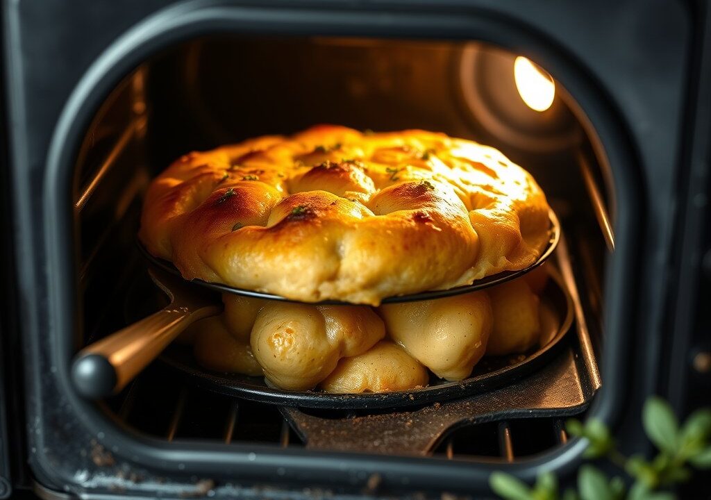 Kotelet zonder been in de oven, AI-gegenereerde illustratie