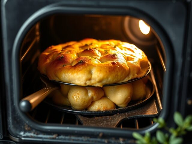 Kotelet zonder been in de oven