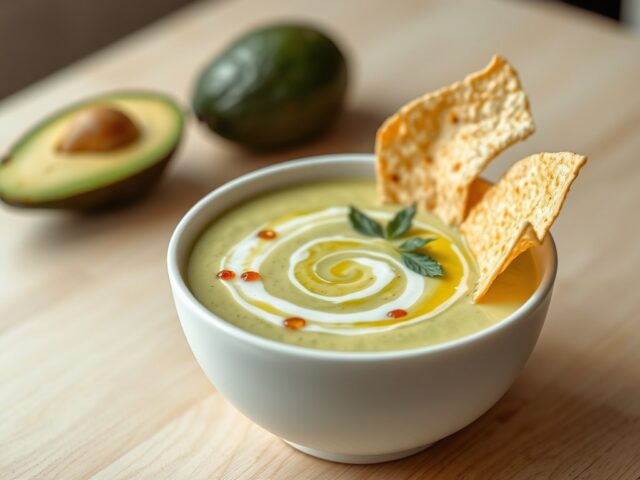 Koude avocadosoep
