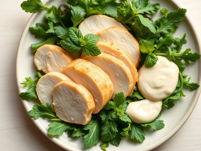 Koude kip met limoenmayo
