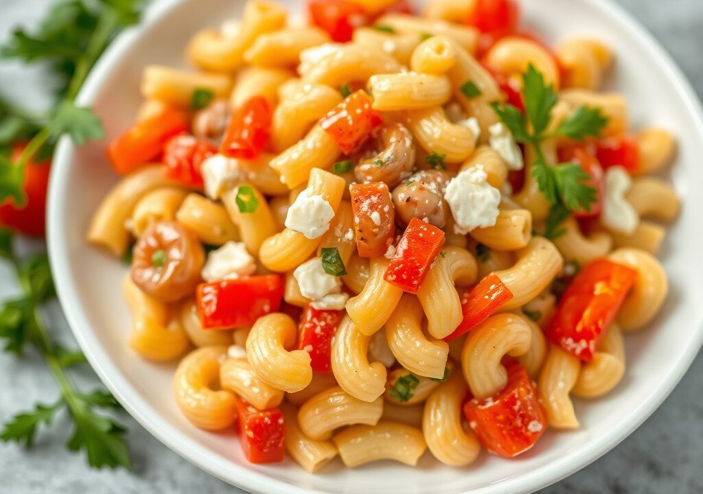 koude macaroni salade