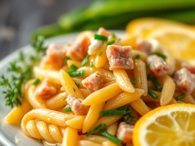 Koude pastasalade — AI-gegenereerde illustratie