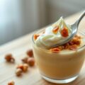 Koude sabayon met Sauternes en gekarameliseerde hazelnoten