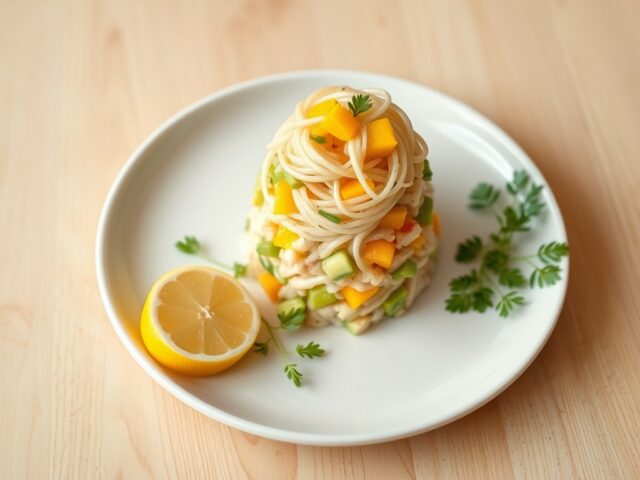 Krabtartaar met avocado en mango