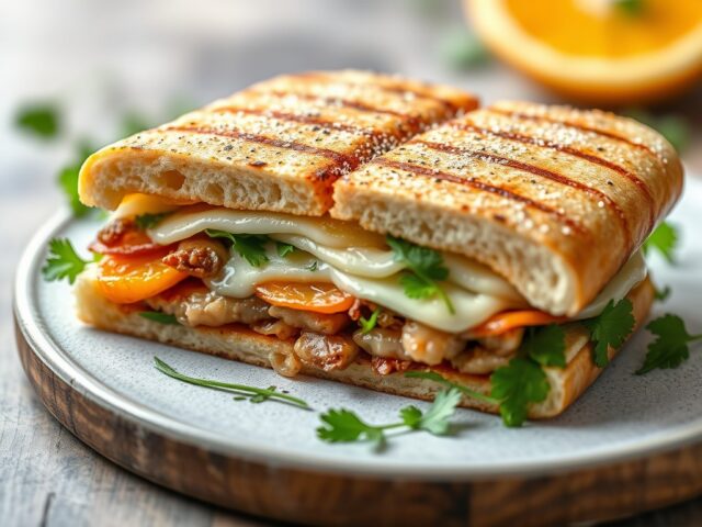 Krentenbol panini