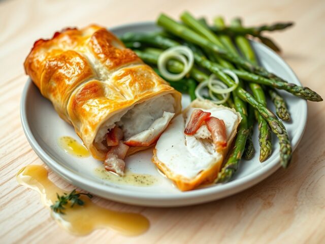 Krokant van zeeduivel, zeekraal en een heerlijke vinaigrette