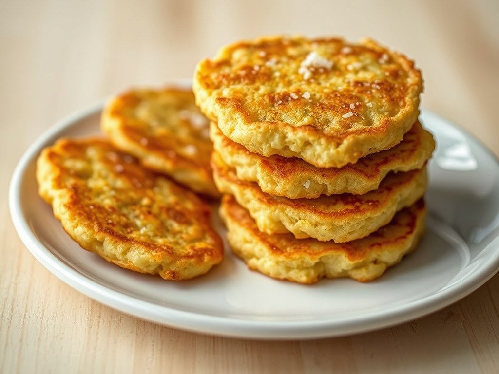 krokante aardappelkoekjes, AI-gegenereerde illustratie