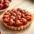 Krokante aardbeientaart