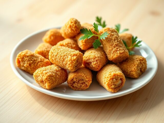 Kroketjes van paddestoelen en lavas