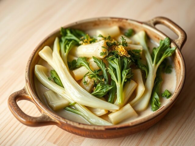 Kropsla en witlof, vegetarisch