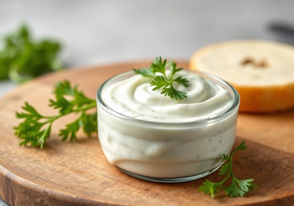 Kruiden mayonaise, AI-gegenereerde illustratie