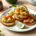 Kruidenblini’s met avocado en zalm