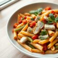 Kruidenpasta met vispakketjes