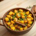 Kruidig aardappel-erwtenpotje